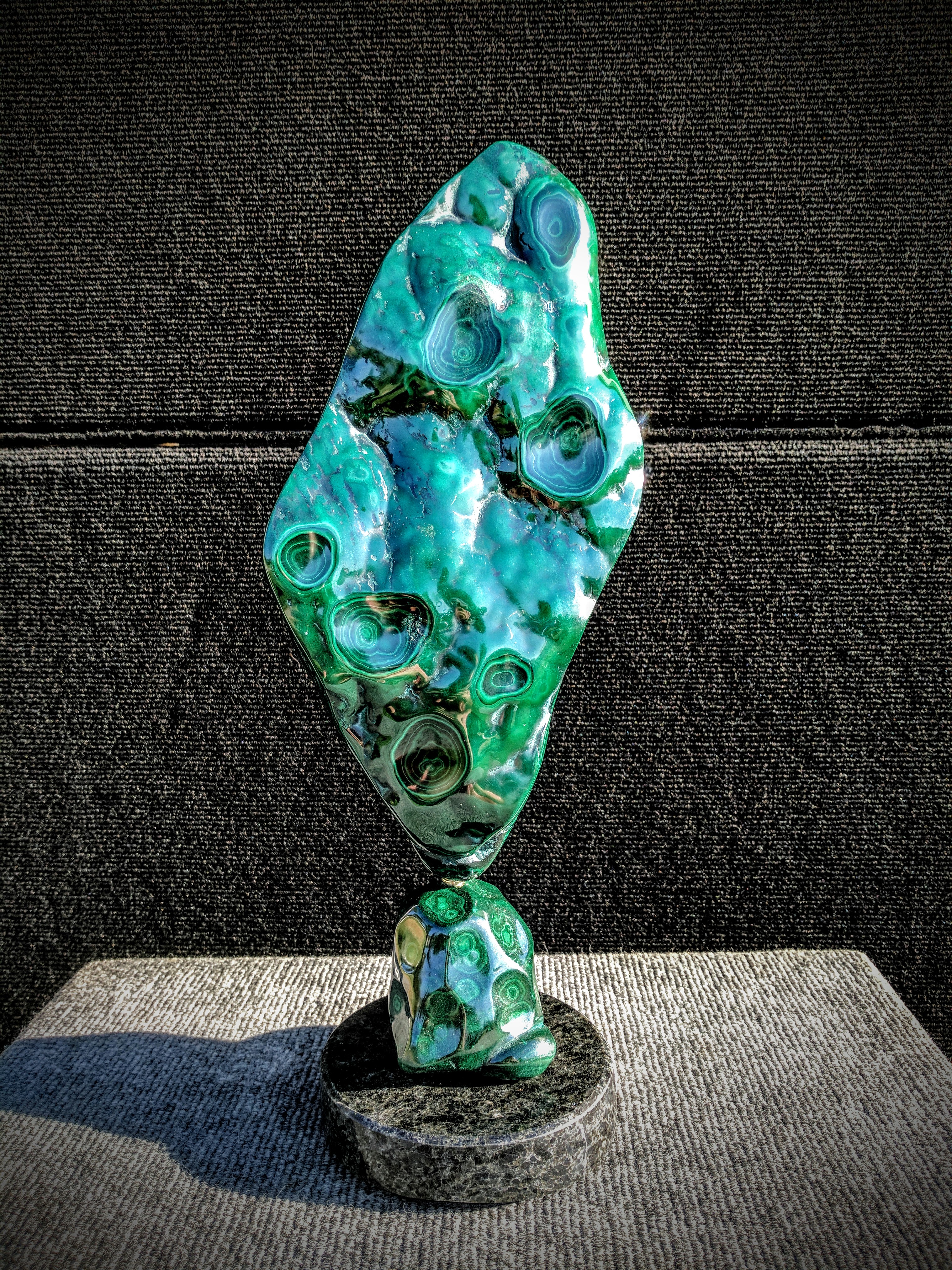 Malachite sculpture