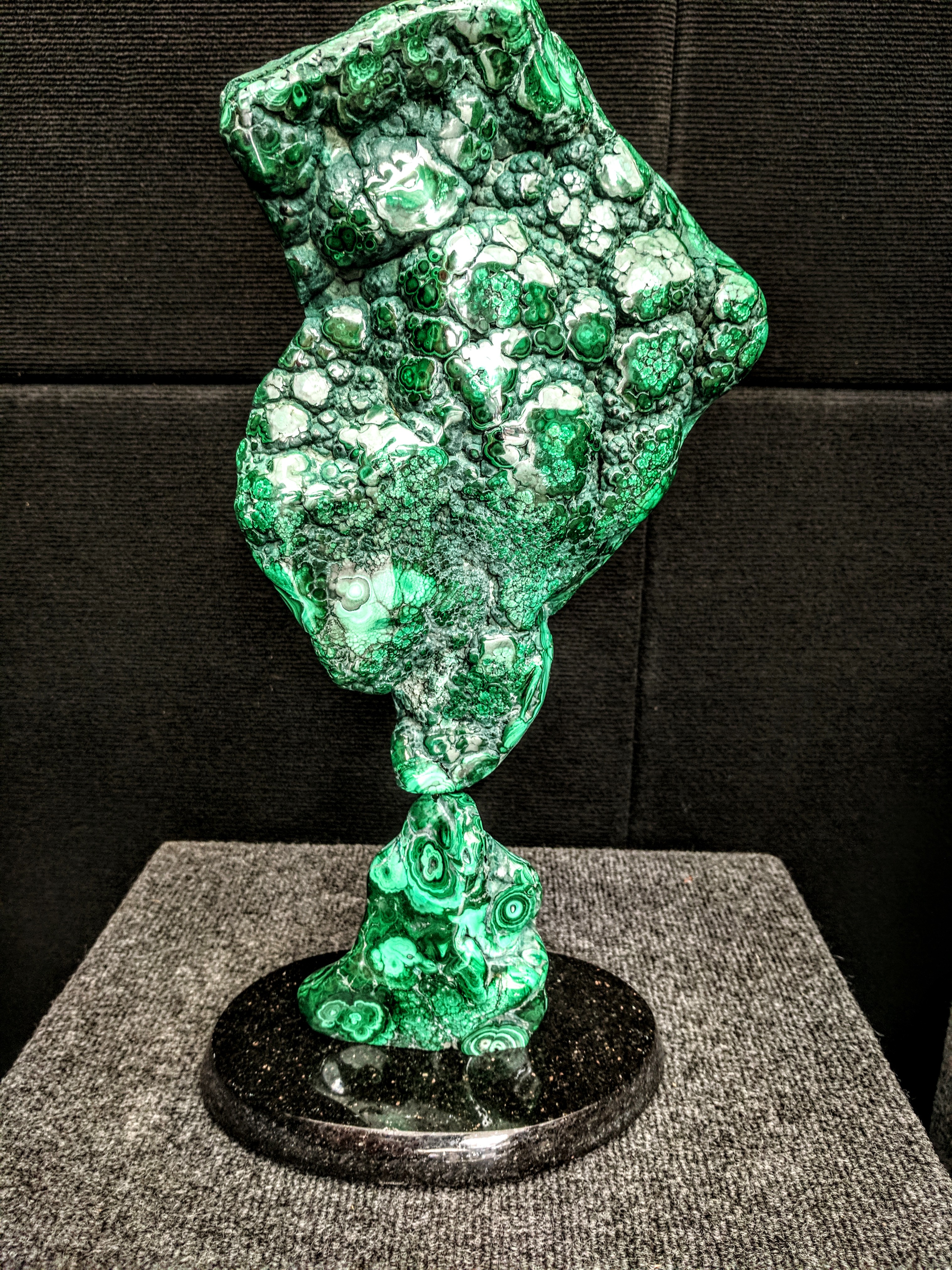 Malachite sculpture