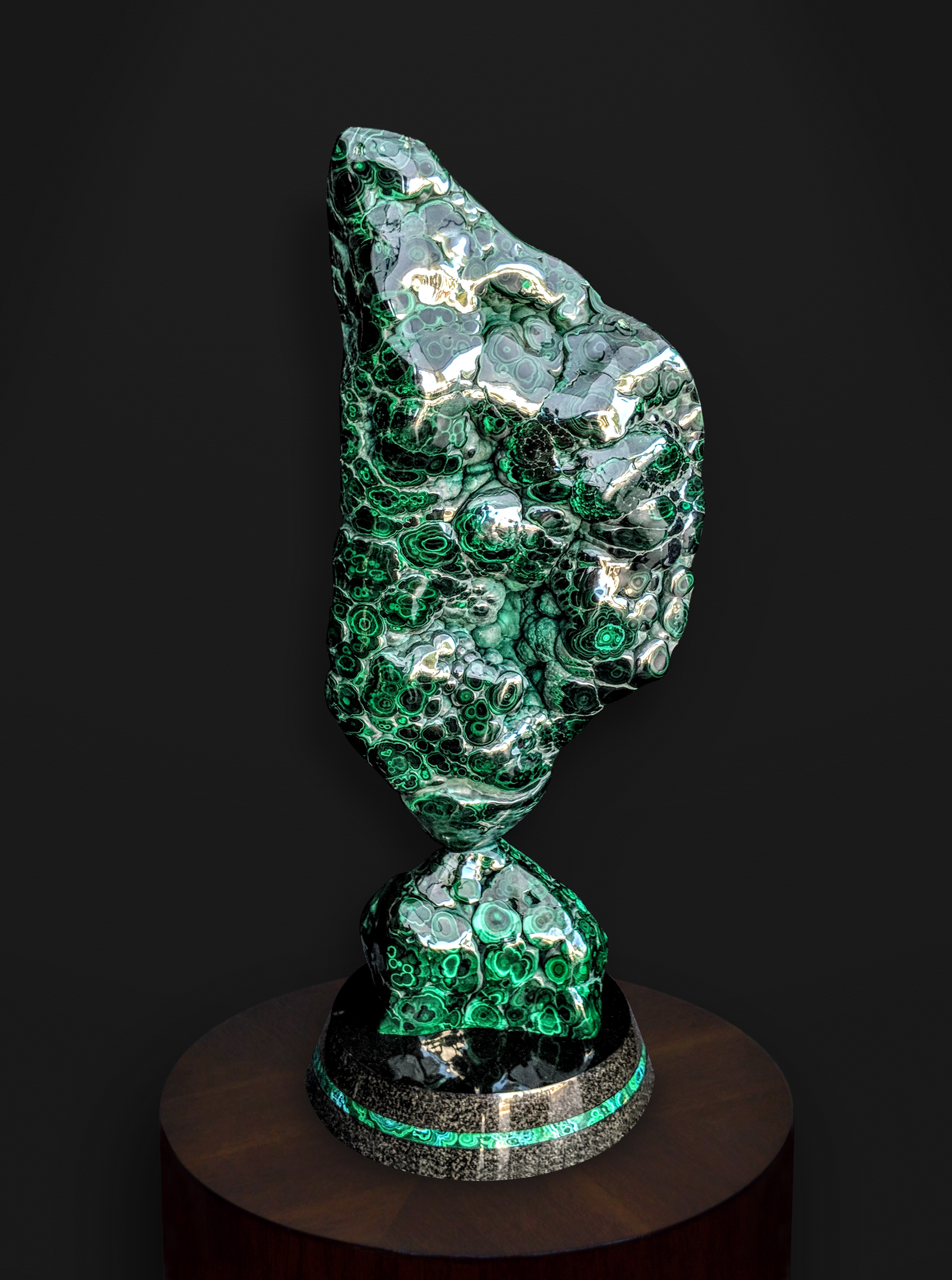 Malachite sculpture