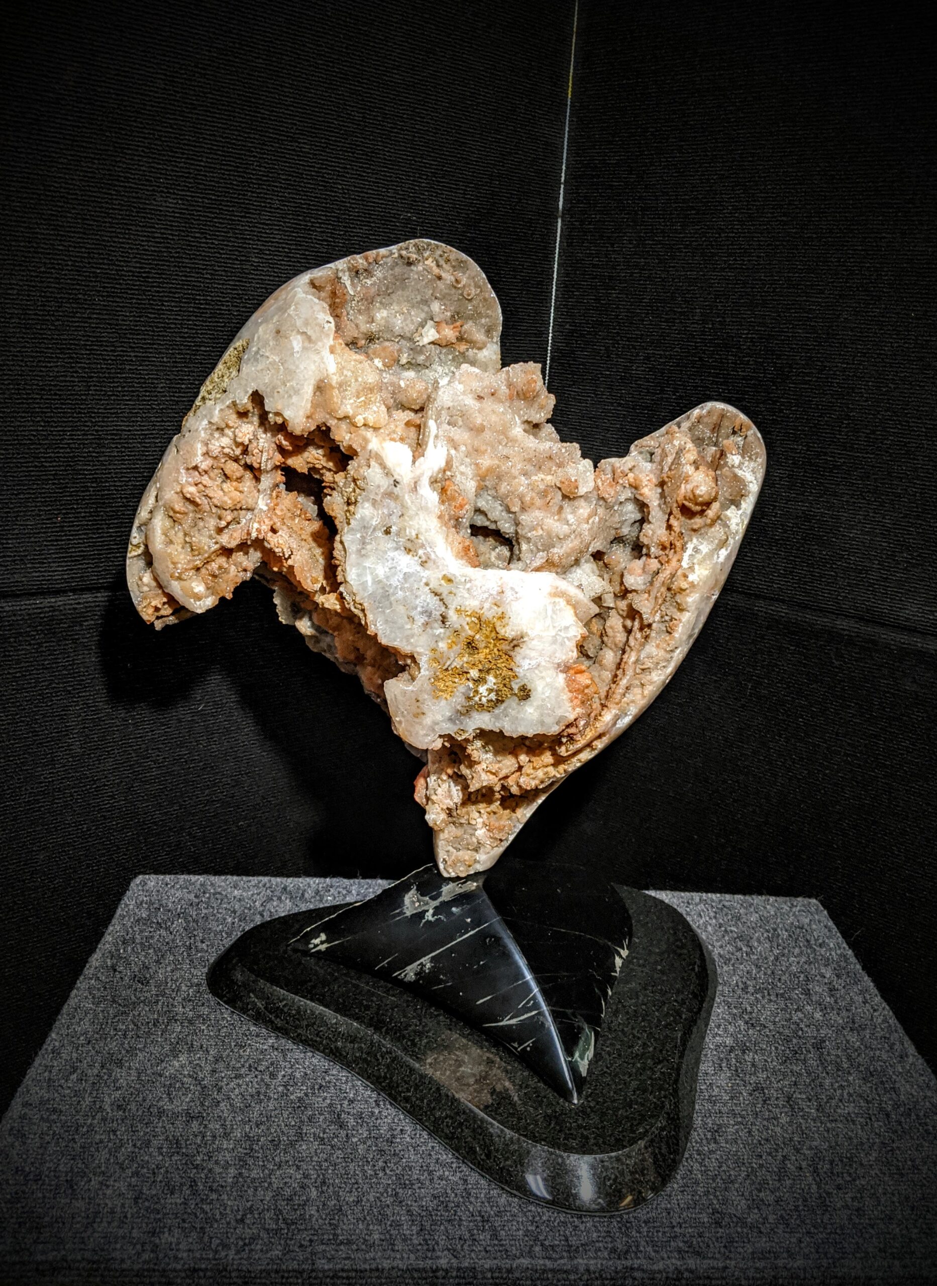 Moroccan Pseudomorph with Drusie Quartz