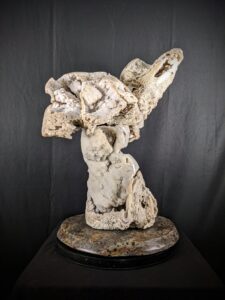 Agatized coral sculpture made by Stone Art Studios' Leo Atkinson