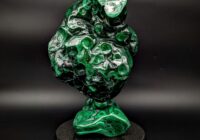 Polished Malachite sculpture