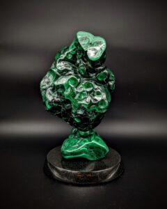 Polished Malachite sculpture