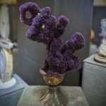 Free form Amethyst sculpture carved by Stone Art Studios.