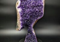 Gem quality Uruguayan Amethyst sculpture created by Stone Art Studios.