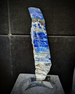 polished Lapis Lazuli sculpture created by Dusty Atkinson of Stone Art Studios