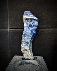 polished Lapis Lazuli sculpture created by Dusty Atkinson of Stone Art Studios